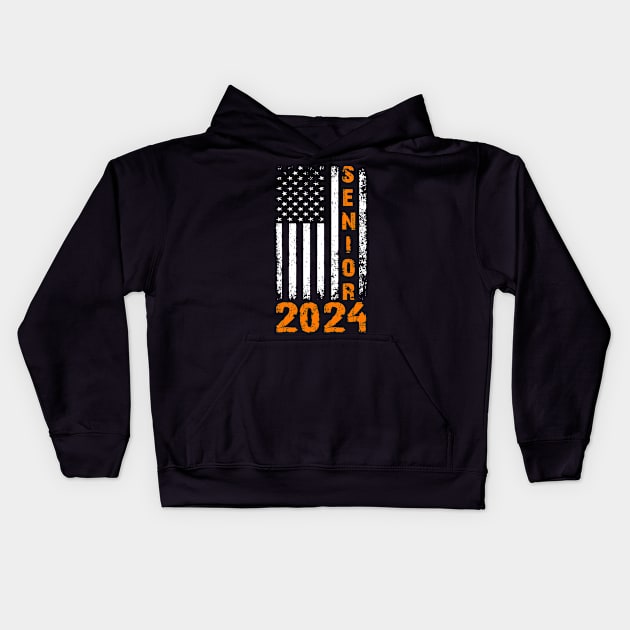 Senior Class Of 2024 Kids Hoodie by VisionDesigner